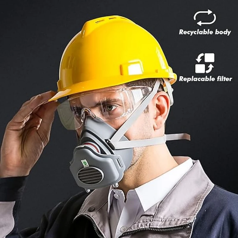 Dust Mask Construction - Masque anti-poussière, protection du masque, polissage